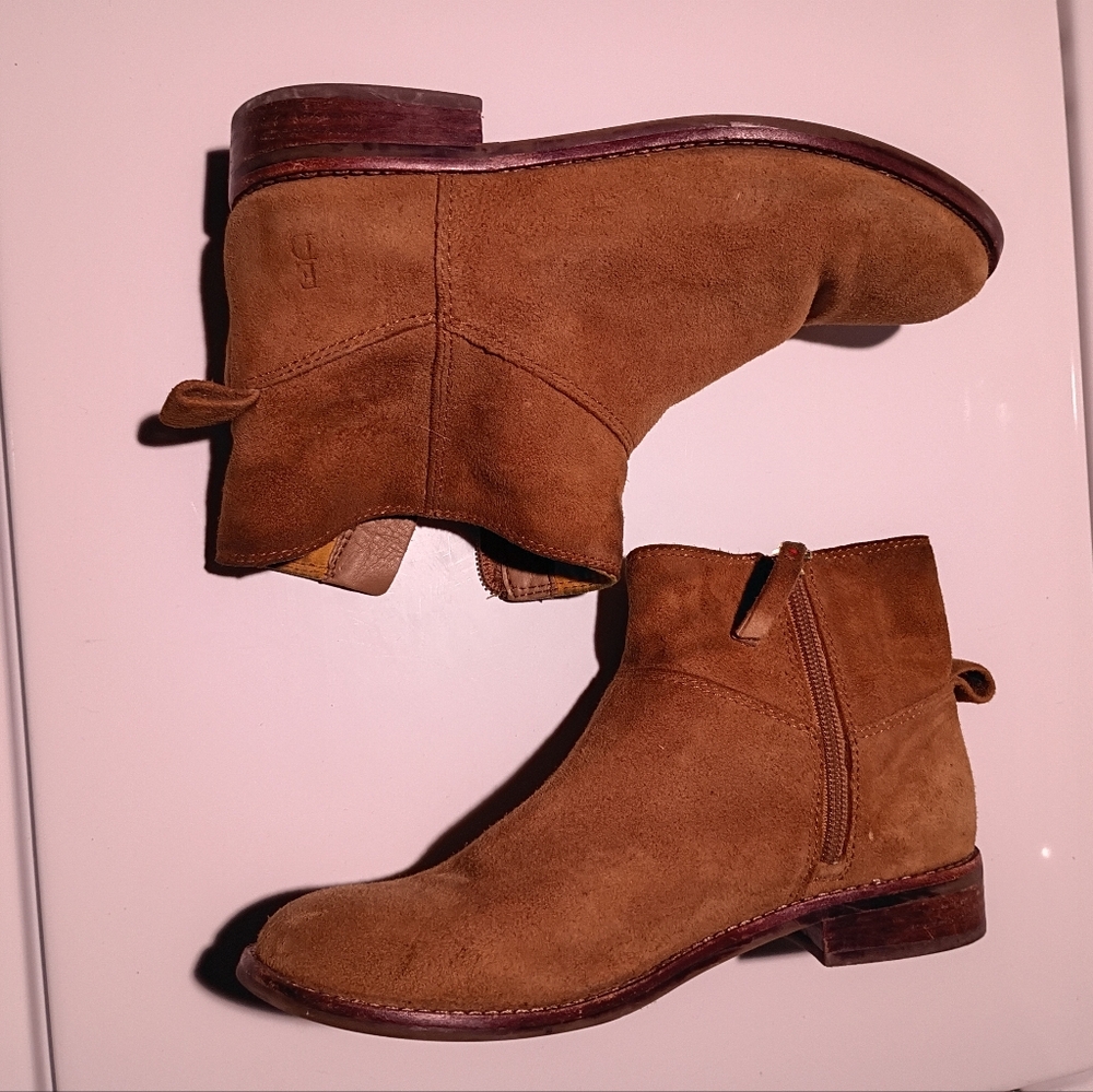 Ellen DeGeneres Brown Suede Ankle Boots
